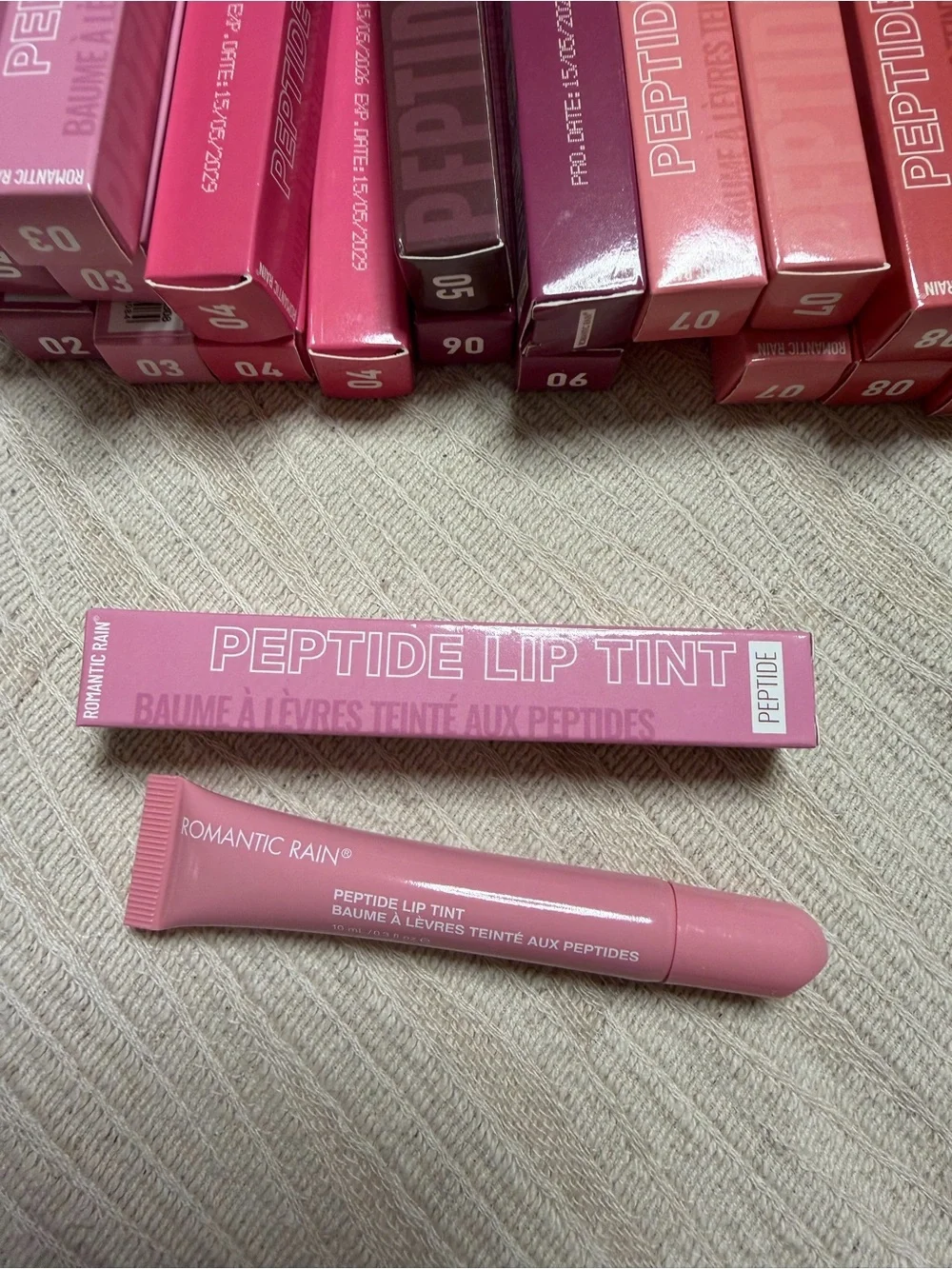Peptide Lip Tint Shade 3 Pale Pink by Romantic Rain NIB